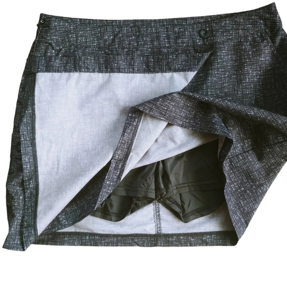 Avia Tennis/Golf/Sports Mini Skort Gray White S - Picture 5 of 8